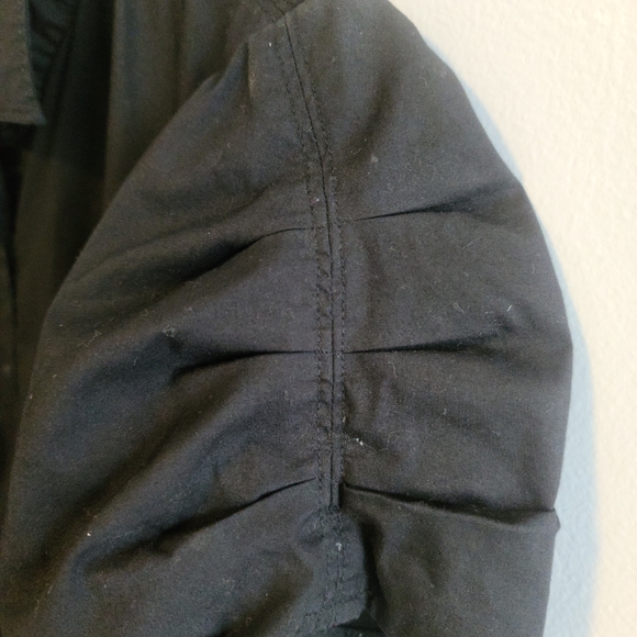 Black size 10 short sleeve button down - Picture 4 of 5